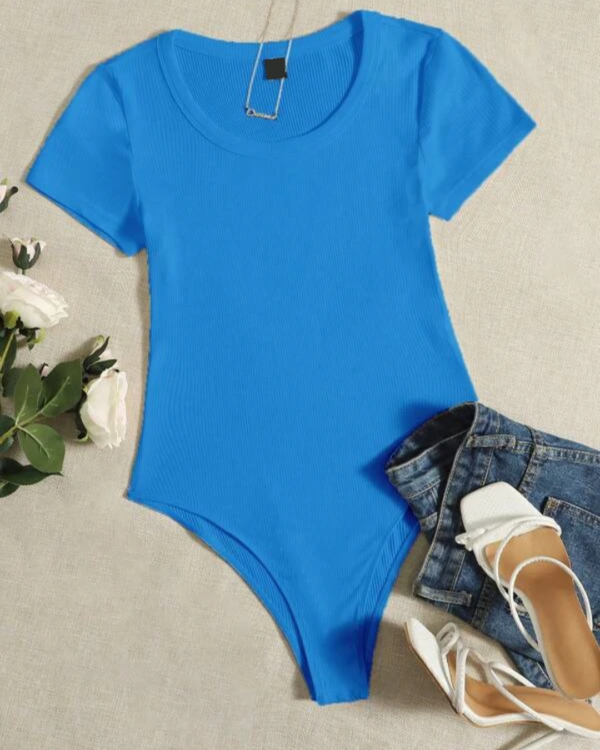 blue short sleeve tee bodysuit for sale trinidad and tobago