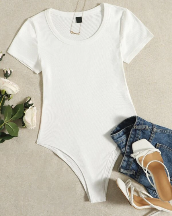 white short sleeve tee bodysuit for sale trinidad and tobago